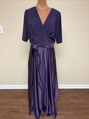 Alex Evenings Deep Purple Evening Gown